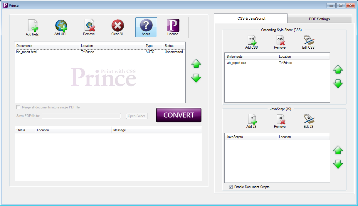 The Prince GUI